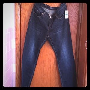 Mens slim fit boot cut jeans